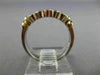 ESTATE .35CT DIAMOND 14K TWO TONE GOLD 3D 5 STONE BEZEL ANNIVERSARY RING #3766
