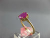 ESTATE 1.86CT RUBY 14KT YELLOW GOLD 3D CLASSIC OVAL SOLITAIRE SIMPLE FUN RING