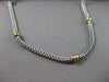 ESTATE 14K WHITE & YELLOW GOLD HAND CRAFTED SOLID ITALIAN NECKLACE BEAUTIFUL 142