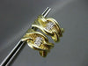 ESTATE .10CT DIAMOND ETCHED 14K Y&W GOLD UMBRELLA HANGING EARRINGS UNIQUE #2788