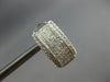 LARGE 1.52CT DIAMOND 14K WHITE GOLD 3D ROUND & PRINCESS CLIP ON HANGING EARRINGS