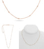 .21CT DIAMOND 14KT ROSE & WHITE GOLD ROUND BY THE YARD ADJUSTABLE LOVE NECKLACE