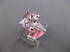LARGE 4.69CT DIAMOND & AAA KUNZITE 18KT WHITE GOLD CUSHION ROUND ENGAGEMENT RING