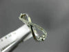 ESTATE .12CT ROUND DIAMOND 14KT WHITE GOLD 3D INFINITY FRIENDSHIP OPEN LOVE RING
