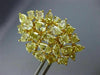 ESTATE EXTRA LARGE 9.32CT FANCY YELLOW DIAMOND 18KT YELLOW GOLD CLIP ON EARRINGS