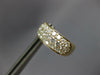 WIDE 1.50CT DIAMOND 14KT YELLOW GOLD THREE ROW CLASSIC HUGGIE HANGING EARRINGS