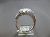 EXTRA LARGE 3.34CT DIAMOND 18KT WHITE GOLD 3D ROUND & BAGUETTE ANNIVERSARY RING