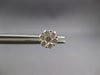 ESTATE .41CT DIAMOND 14KT WHITE GOLD 3D CLASSIC FLOWER STUD EARRINGS