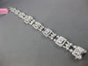 LARGE 4.44CT DIAMOND 18KT WHITE GOLD INVISIBLE SQUARE FILIGREE TENNIS BRACELET