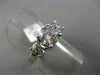 ESTATE 2.58CT DIAMOND 14K WHITE GOLD 3 STONE PAST PRESENT FUTURE ENGAGEMENT RING