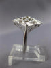 ANTQIUE LARGE .20CT OLD MINE DIAMOND 14KT WHITE GOLD 3D GEOMETRICAL RING #27360