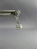 ESTATE .30CT DIAMOND 18KT WHITE GOLD 2 STONE SOLITAIRE HANGING EARRINGS #9446