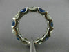 LARGE 8.95CT DIAMOND & AAA SAPPHIRE PLATINUM ETERNITY WEDDING ANNIVERSARY RING