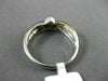 ESTATE .06CT DIAMOND 14KT WHITE & YELLOW GOLD 3D SOLITAIRE HEART FUN RING #15388