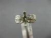 WIDE .84CT DIAMOND 14K WHITE GOLD 2 ROW MARQUISE SEMI MOUNT ENGAGEMENT RING 1540