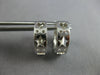 .20CT DIAMOND 14KT WHITE GOLD 3D MULTI HEART ETOILE STAR HUGGIE HANGING EARRINGS