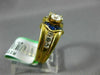 ESTATE 1.85CT DIAMOND & AAA SAPPHIRE 18KT YELLOW GOLD 3D CHANNEL ENGAGEMENT RING