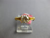 ESTATE .80CT DIAMOND 18KT YELLOW GOLD 3D ROUND CLASSIC SOLITAIRE ENGAGEMENT RING