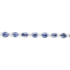 LARGE 20.24CT DIAMOND & AAA SAPPHIRE 18KT WHITE GOLD MULTI SHAPE TENNIS BRACELET