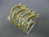 ESTATE EXTRA LARGE 1.62CT DIAMOND 14KT TWO TONE GOLD MULTI ROW CRISS CROSS RING