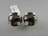 ANTIQUE LARGE CLIP ON 24.37CT GARNET & DIAMONDS 14KT WHITE GOLD EARRINGS!!!!!!!