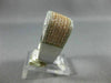 ESTATE LARGE 2.52CT DIAMOND 14KT WHITE & ROSE GOLD 3D FILIGREE ANNIVERSARY RING