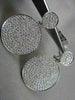 ANTIQUE LARGE 7.15CT HANGING CIRCULAR 18KT DIAMOND EARRINGS ONE OF A KIND!!!!!!!