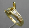 ESTATE .90CT DIAMOND 14KT YELLOW GOLD MARQUISE SEMI MOUNT ENGAGEMENT RING #21107