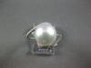 0.42CT DIAMOND & AAA SOUTH SEA PEARL 14KT WHITE GOLD CRISS CROSS LOVE KNOT RING