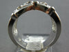 ESTATE LARGE .43CT DIAMOND 14KT WHITE GOLD 3D ETOILE CRISS CROSS FUN RING
