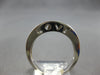 ESTATE .28CT DIAMOND 14K WHITE GOLD ROUND CHANNEL PRONG WEDDING ANNIVERSARY RING