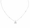 .88CT DIAMOND 18KT WHITE GOLD 3D MULTI SHAPE CLUSTER TEAR DROP V SHAPE NECKLACE
