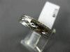 ESTATE 14KT WHITE GOLD FILIGREE MILGRAIN HAMMERED WEDDING ANNIVERSARY RING #1054