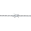 ESTATE 6.0CT DIAMOND 14KT WHITE GOLD 3D CLASSIC ROUND TENNIS BRACELET