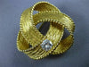 ESTATE LARGE TIFFANY & CO. .52CT DIAMOND 18KT YELLOW GOLD KNOT BOW BROOCH #2559