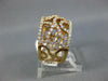 ESTATE WIDE .97CT DIAMOND 18KT ROSE GOLD 3D CLASSIC OPEN FILIGREE FUN RING