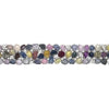 EXTRA LARGE 71.07CT DIAMOND & AAA MULTI COLOR SAPPHIRE 18KT WHITE GOLD BRACELET