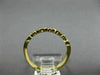ESTATE .11CT DIAMOND 14K YELLOW GOLD ETOILE BEZEL SEMI ETERNITY ANNIVERSARY RING