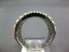 ESTATE LARGE 2.77CT DIAMOND 14K WHITE GOLD 3D CLASSIC MULTI ROW ANNIVERSARY RING