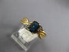 .92CT DIAMOND & AAA SAPPHIRE 14K YELLOW GOLD EMERALD CUT FRIENDSHIP PROMISE RING