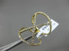 ESTATE LARGE .58CT ROUND DIAMOND 18KT YELLOW GOLD 3D OPEN X DESIGN FUN LOVE RING