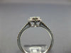 ESTATE .31CT DIAMOND 18KT WHITE GOLD 3D CLUSTER FLOWER HALO FRIENDSHIP RING