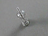 ESTATE .85CTW DIAMOND 5MM STUD 14KT WHITE GOLD SCREWBACK EARRINGS FG VSSI #21269