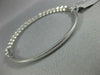 1.43CT DIAMOND 18K WHITE GOLD INFINITY ETOILE SEMI ETERNITY LOVE BANGLE BRACELET