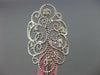 ESTATE WIDE .18CT ROUND DIAMOND 14KT WHITE GOLD CLASSIC OPEN FLOWER ETOILE RING