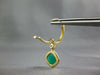 5.3CT DIAMOND & AAA AGOT 14KT YELLOW GOLD HALO SQUARE LEVERBACK HANGING EARRINGS