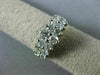 ESTATE WIDE .80CT DIAMOND 14KT 2 TONE GOLD 2 ROW PYRAMID ANNIVERSARY RING #18542