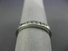 ESTATE .36CT DIAMOND 14KT WHITE GOLD 3D ETERNITY WEDDING ANNIVERSARY RING #1183