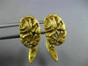 ESTATE 14KT YELLOW GOLD 3D CLASSIC FLOWER OPEN FILIGREE FLORAL MEN'S CUFFLINKS