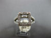LARGE 1.02CT DIAMOND 14KT WHITE GOLD 3D SQUARE HALO SEMI MOUNT ENGAGEMENT RING